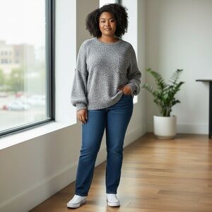 Zenana Outfitters Gray oversized Sweater size XL